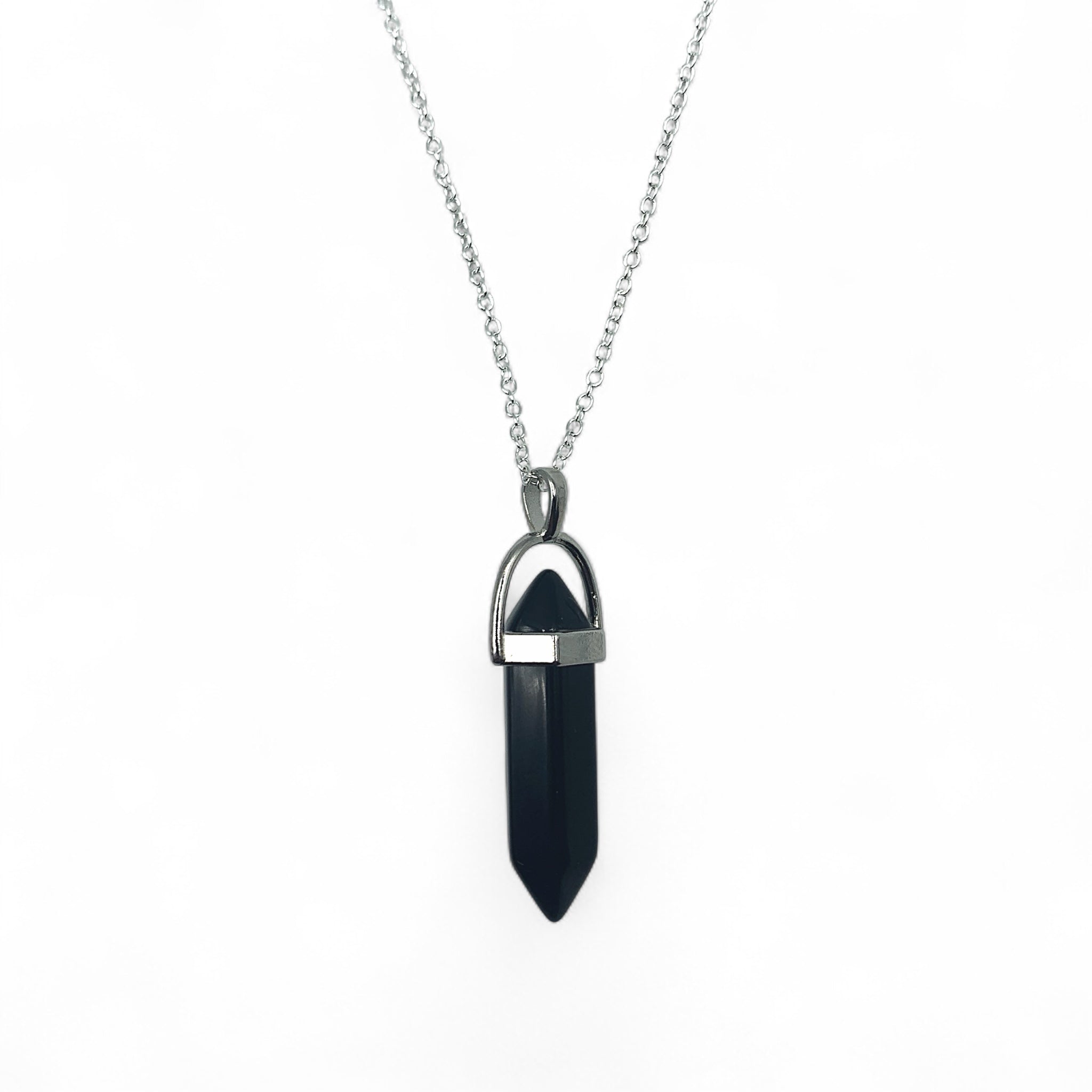 Necklace - Obsidian Double Terminated $25